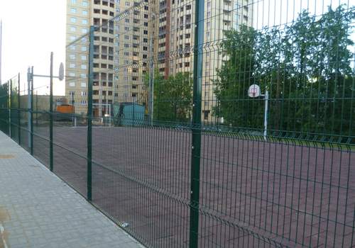 3Д забор для футбольной площадки в Полевском