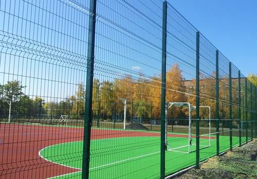 3Д забор для футбольной площадки в Полевском